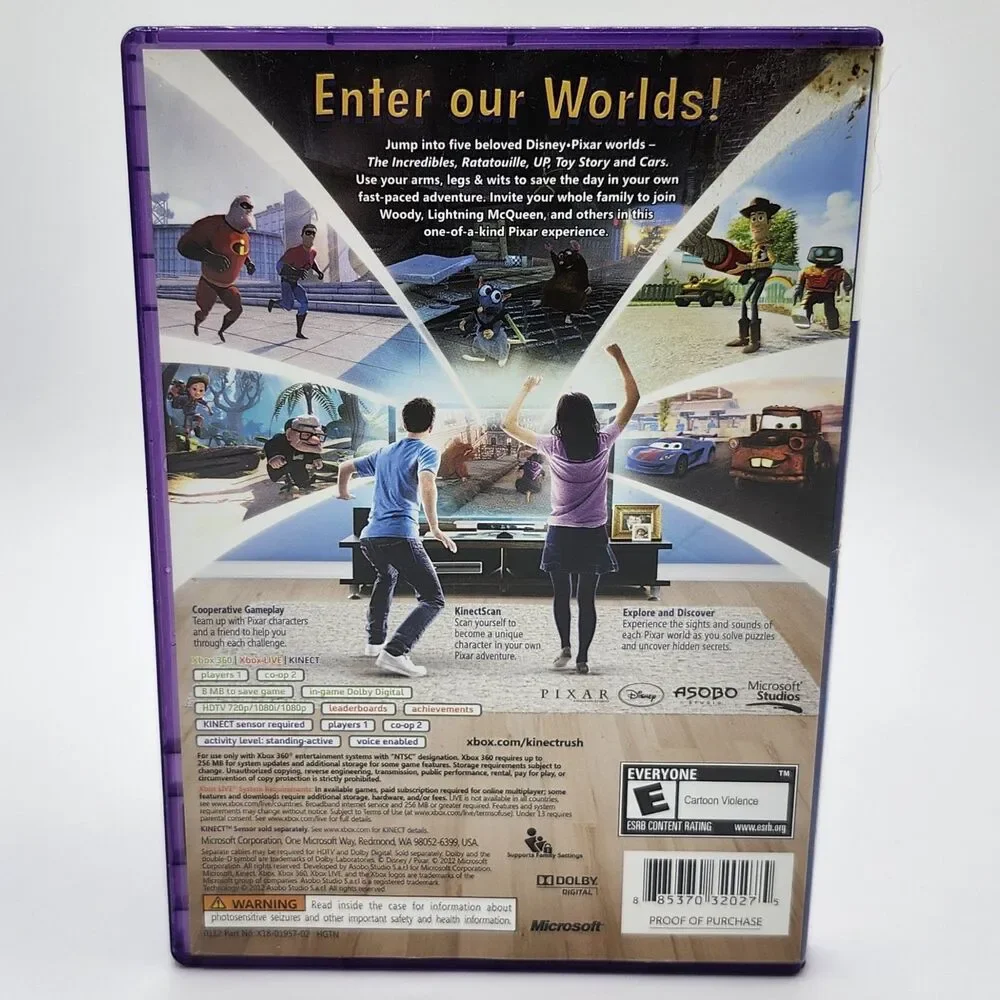 CIB - Kinect Rush: A Disney Pixar Adventure (Microsoft Xbox 360, 2012)